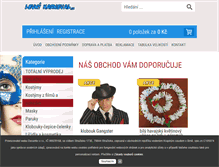Tablet Screenshot of levnykarneval.cz